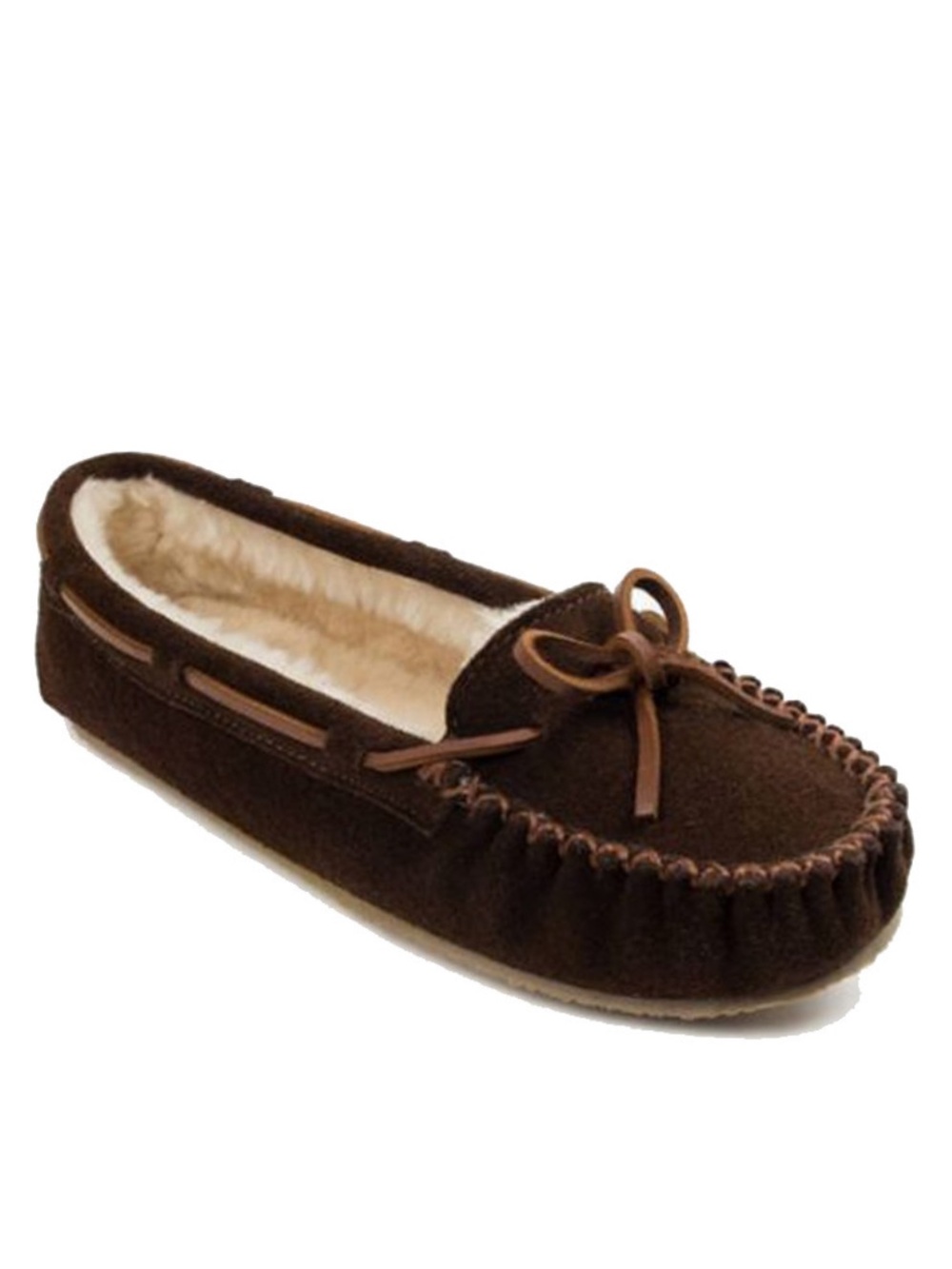 Minnetonka CALLY brown moccasin slippers, women’s size 9